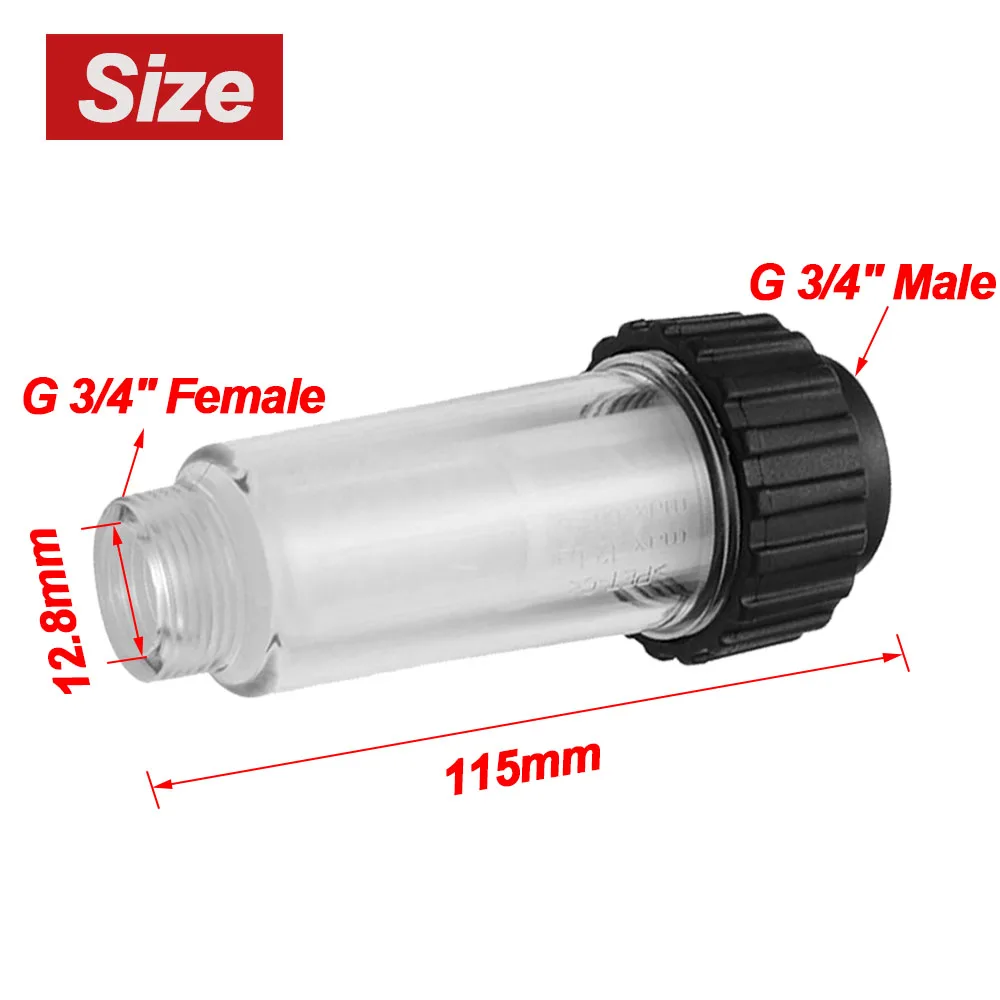 Car Washer Water Filter For Karcher K2-K7 G 3/4\'\' Water Filters For Lavor For Nilfisk For Elitech High Pressure Washer