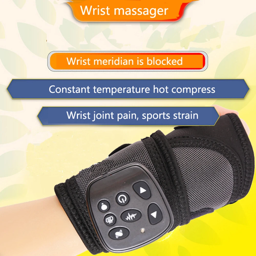 Smart Wrist Massager Hand Compression Air Massager Electric Heating Vibration Brace  And Hand Relief Treatments Device