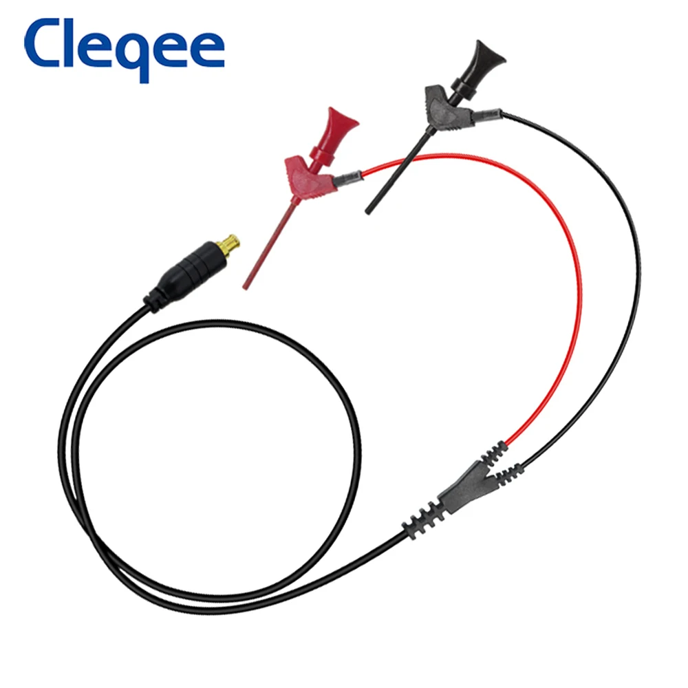 Cleqee MCX-C Oscilloscope Probe To IC Test Hook Clip Mini Pocket Digital Oscilloscope Test Lead 40V for DS203 DS202 DSO201