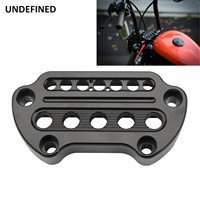 Motorcycle Aluminum Indicator Light Handlebar Top Bar Riser Clamps Mount for Harley Sportster 1200 883 XL Dyna Low Rider FXDF