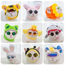 Cute Puppy Cat Headgear Hat Pet Costume for Cats Sphynx Gotas Kitten Accessories Cross-dressing Dog Headwear mascotas Products