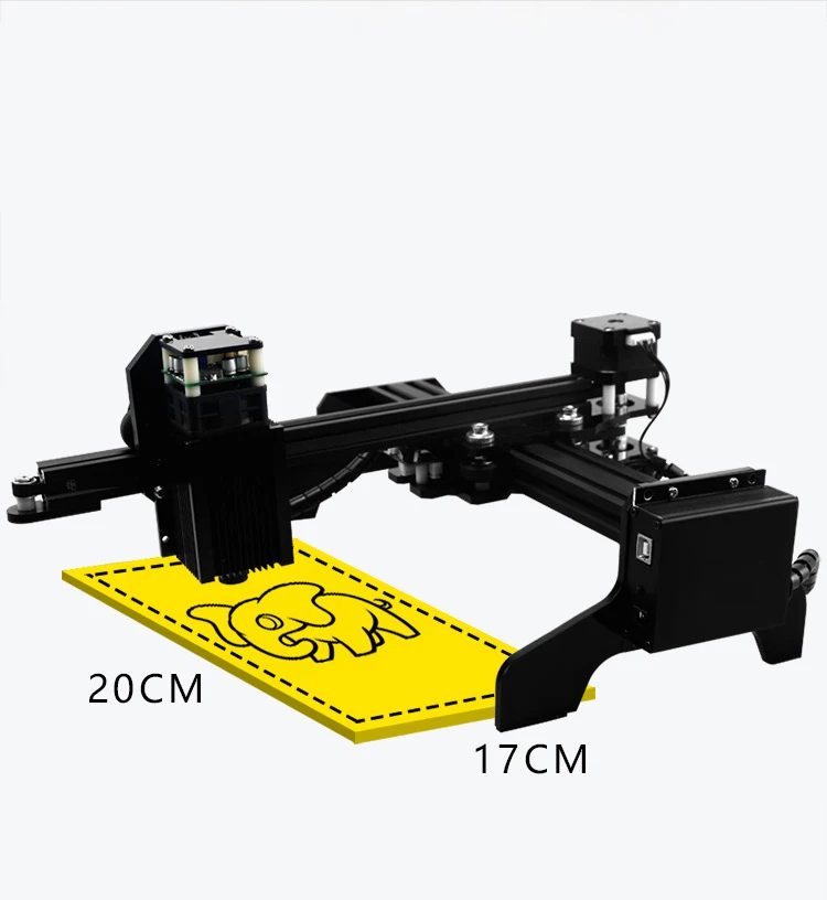 Miniature Laser Engraving Machine DIY Small High Precision Marking Machine Portable Cutting Wood Stamp Tools 20 * 17CM
