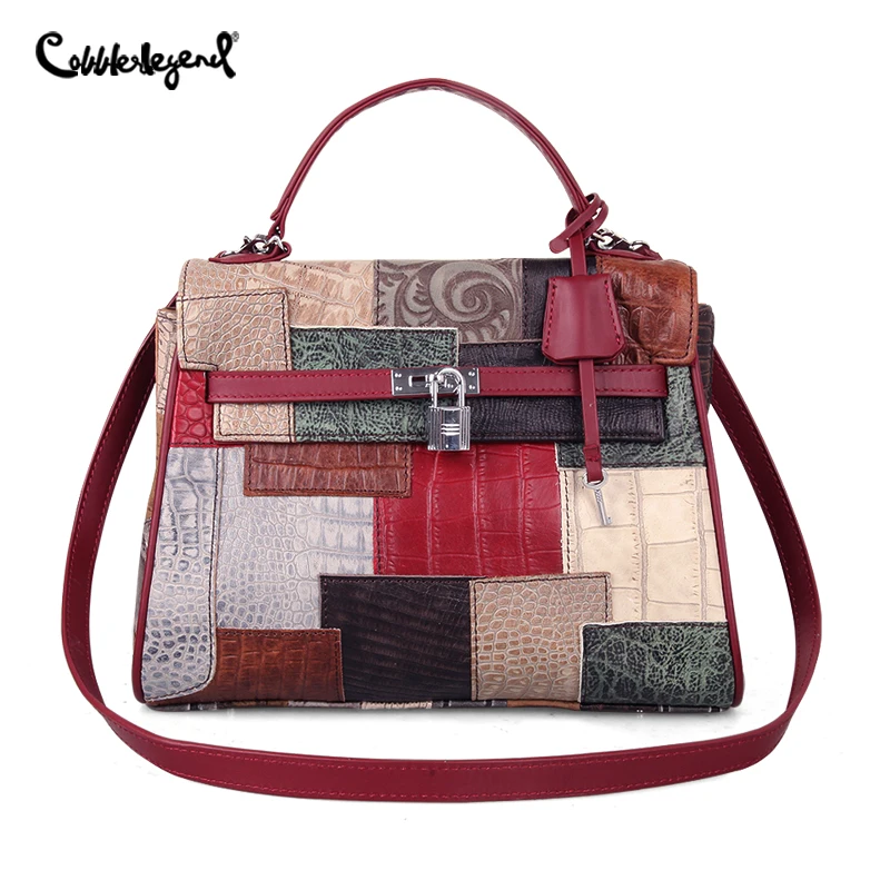 New Casual Plaid Shoulder Bag Fashion Stitching Wild Messenger Brand Female Totes Crossbody Bags Women Leather Handbag