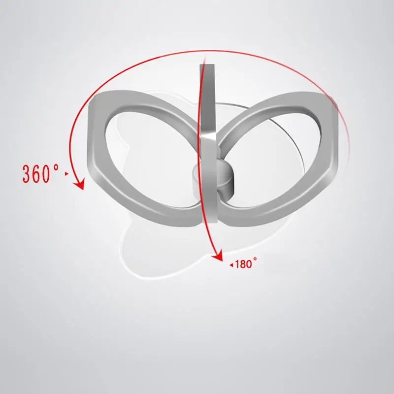 Spin Finger Ring Mobile Phone 360 Degree Stand Holder Smart Round Phone Ring Transparent Cat holder Heart Socket Car Mount Stand
