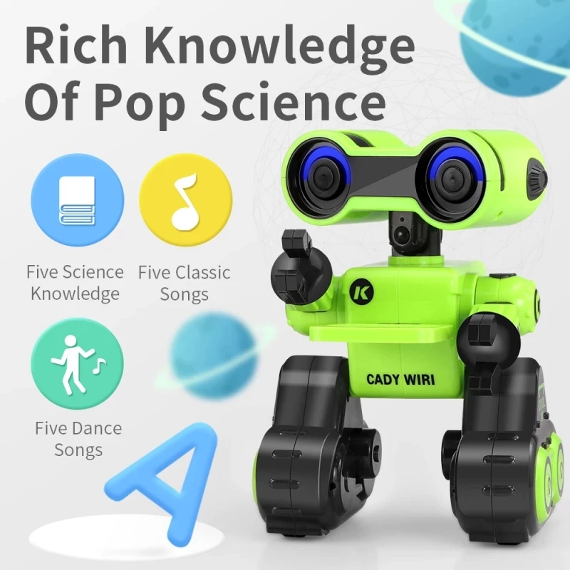 Smart Programming Touch Sensing RC Robot Demo Popular Science Dance Sing Remote Control Robot Touch Control Robot Boy Kid Gifts