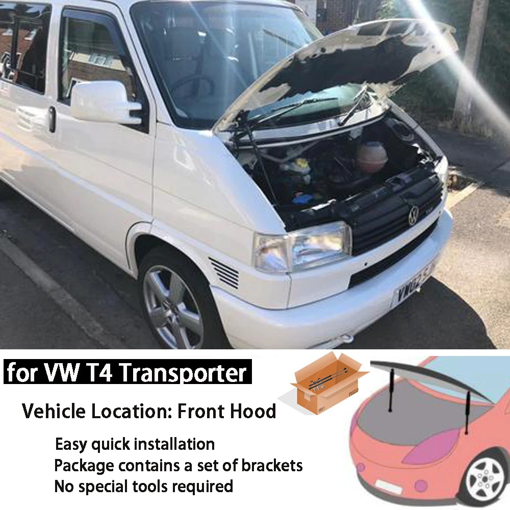 1PC Lift Support Strut For Volkswagen VW T4 Transporter 1990-2003 Front Bonnet Hood Gas Spring Prop Rod Shock Damper Absorber