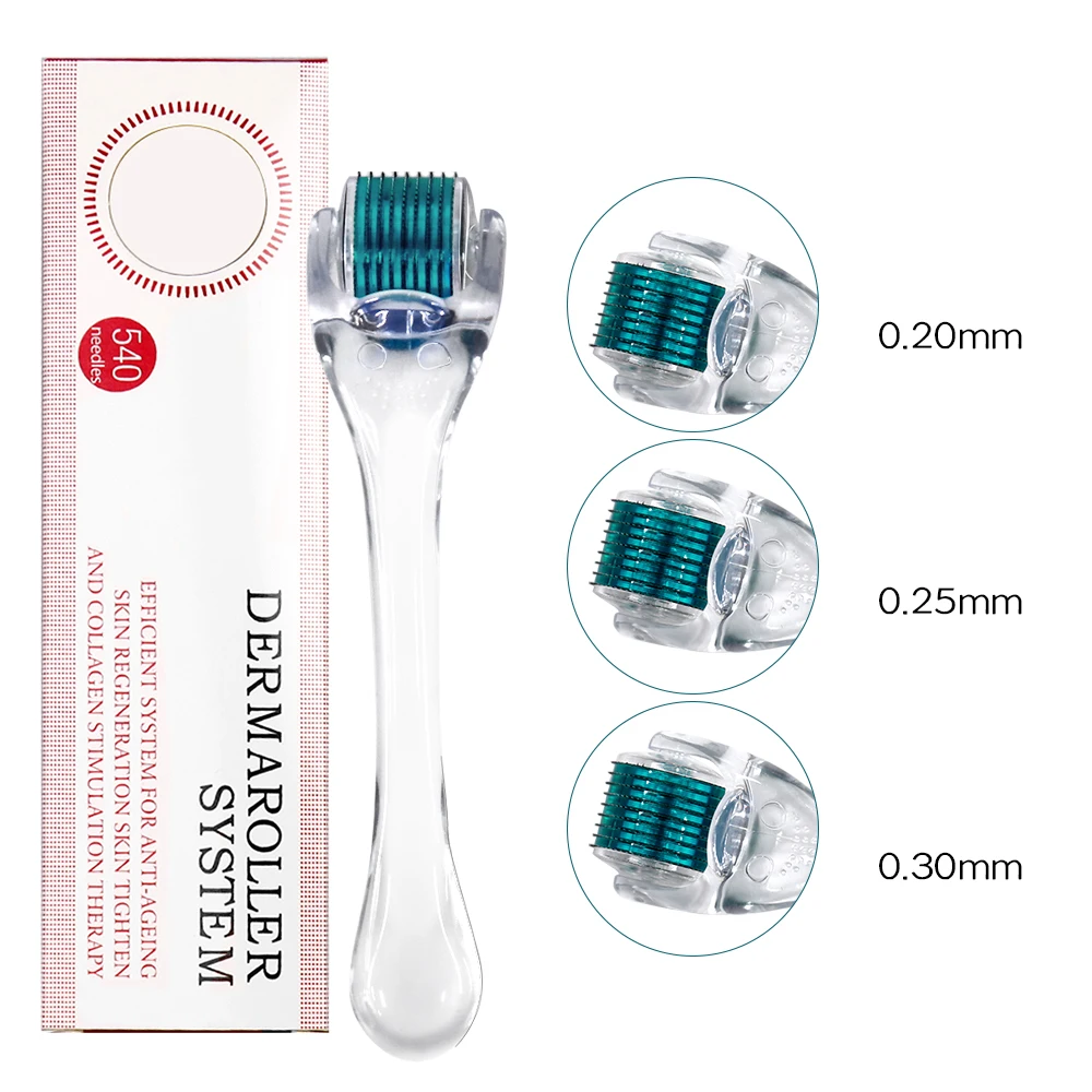 DRS 540 Derma Roller Microniddle Roller For Hair Titanium Dr.imp Pen Dermaroller Microneedling For Face 0.2/0.25/0.3mm Needles