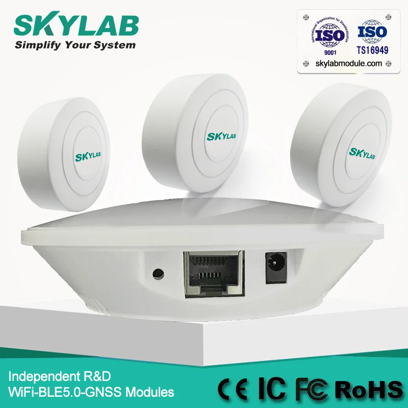 SKYLAB TD05A industrial ble 5.0/4.2 rtls zigbee gateway,wifi gsm gateway dongle,ble gateway poe with PA for monitoring the pump