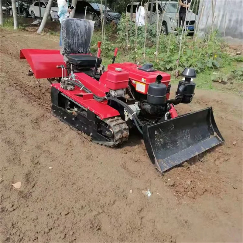 Agriculture Machinery 35HP Diesel Crawler Rotary Tiller Cultivator Durable Rotary Tillage Machine