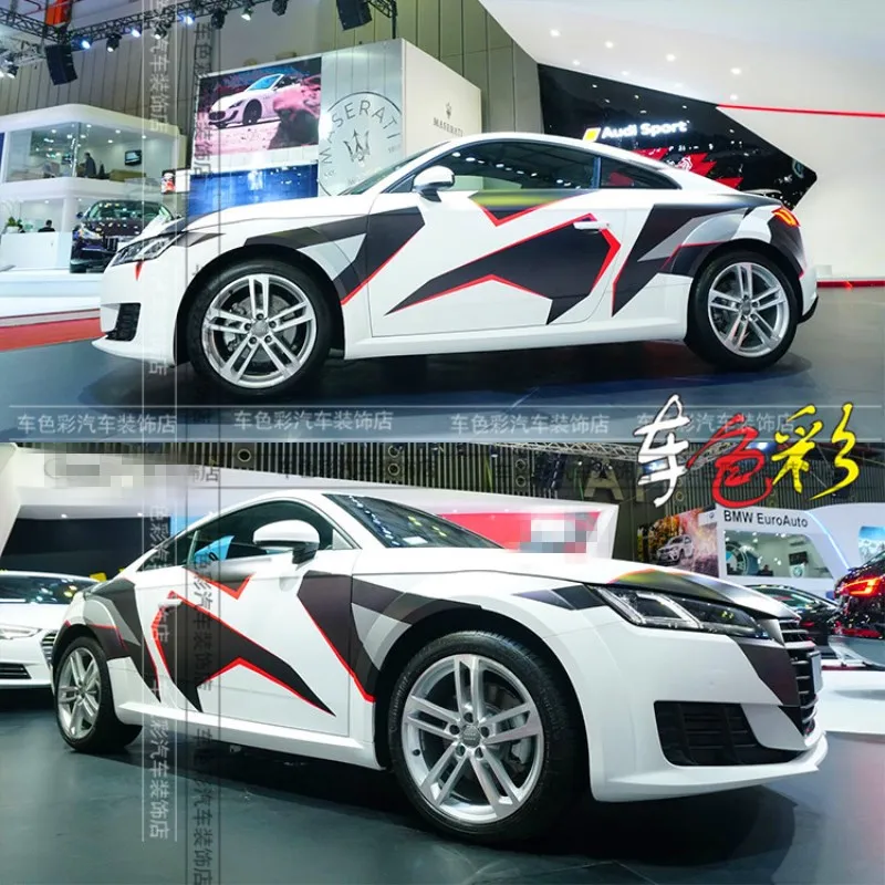 Car stickers FOR Audi TT modified body fashion camouflage decals racing decorative stickers