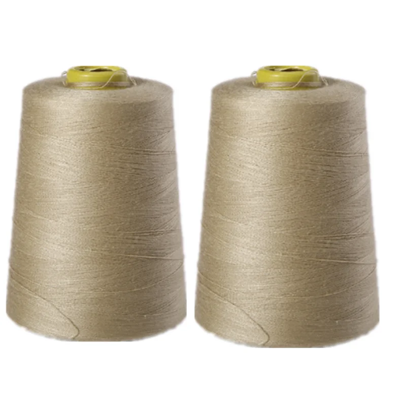 1pcs 8000 Yards khaki Industrial Overlock Sewing Machine Polyester Thread Sewing Line