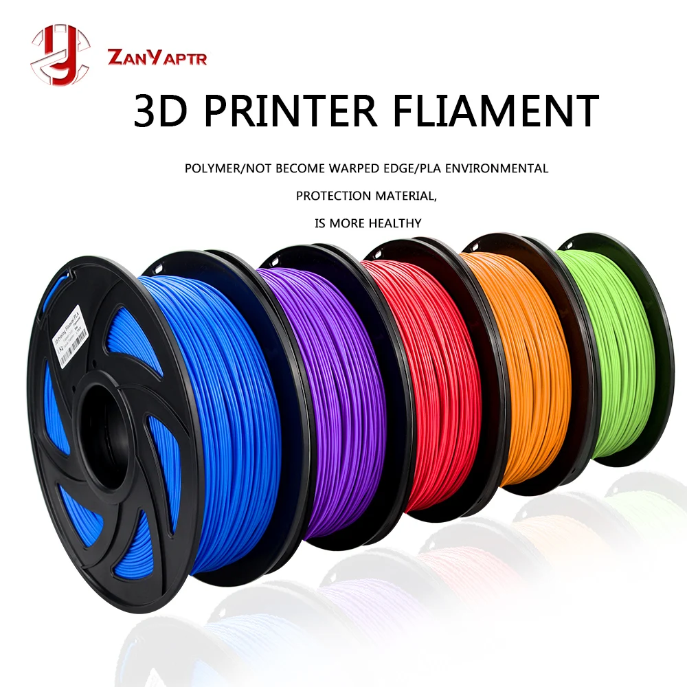 

PLA 1.75mm Filament 1KG Printing Materials Colorful For 3D Printer Extruder Pen Rainbow Plastic Accessories Black White Red Gray