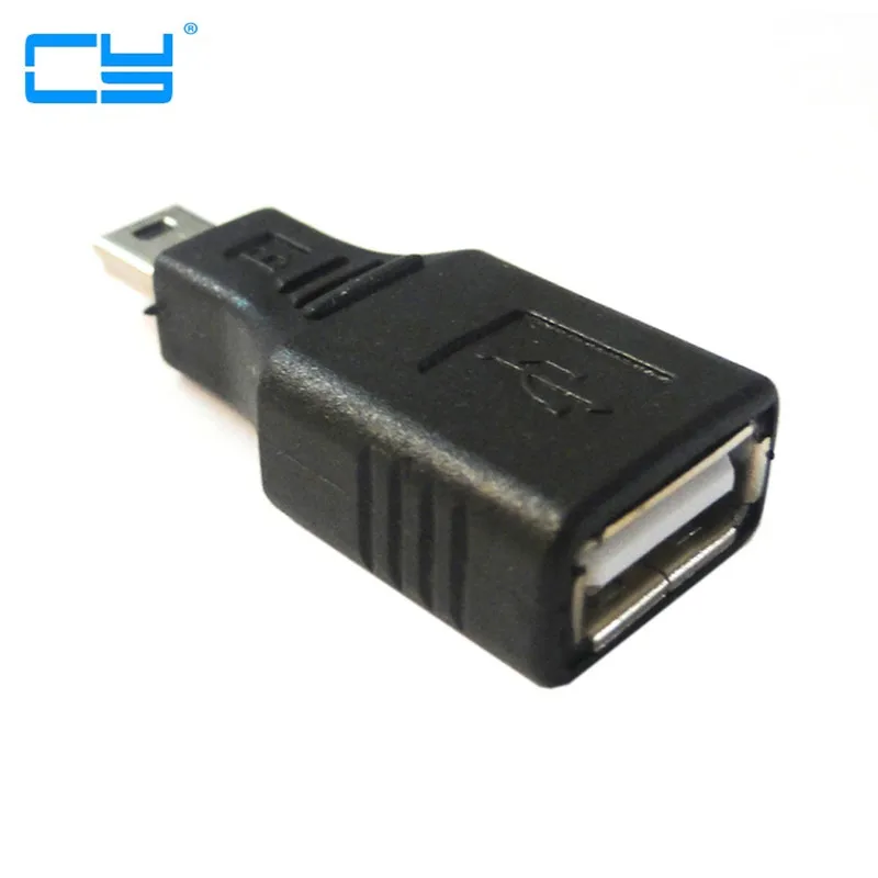 

Mini USB 5pin Male to USB 2.0 Female Coupler Adapter Convertor for car aux play music U disk MP4 mp5 tablet