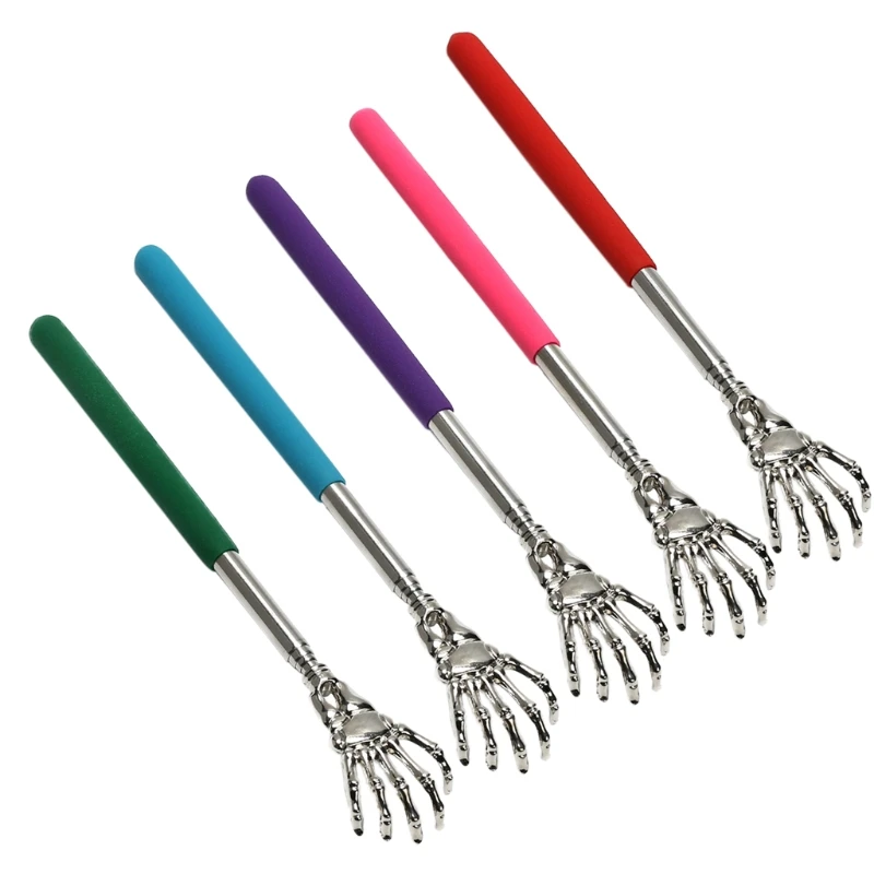 Przenośny powrót skrobak wysuwany teleskopowy swędzenie Relief skrobaczka do pleców teleskopowy drapak Backscratcher Massager