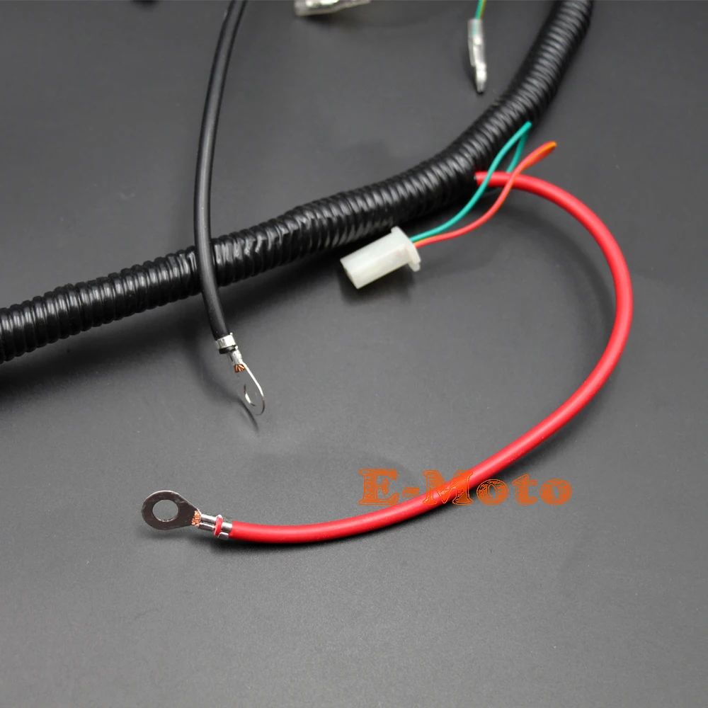 Engine Wiring Harness Wiring Loom For 150cc 200cc 250cc PIT Quad Dirt Bike Offroad ATV Buggy Zongshen Loncin Lifan