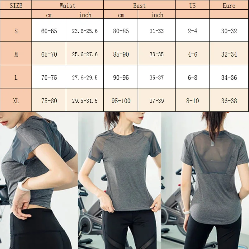 Magliette da allenamento a manica corta Aiithuug per donna camicie sportive da corsa elasticizzate Slim Fit maglia asciutta Yoga palestra Top Fit