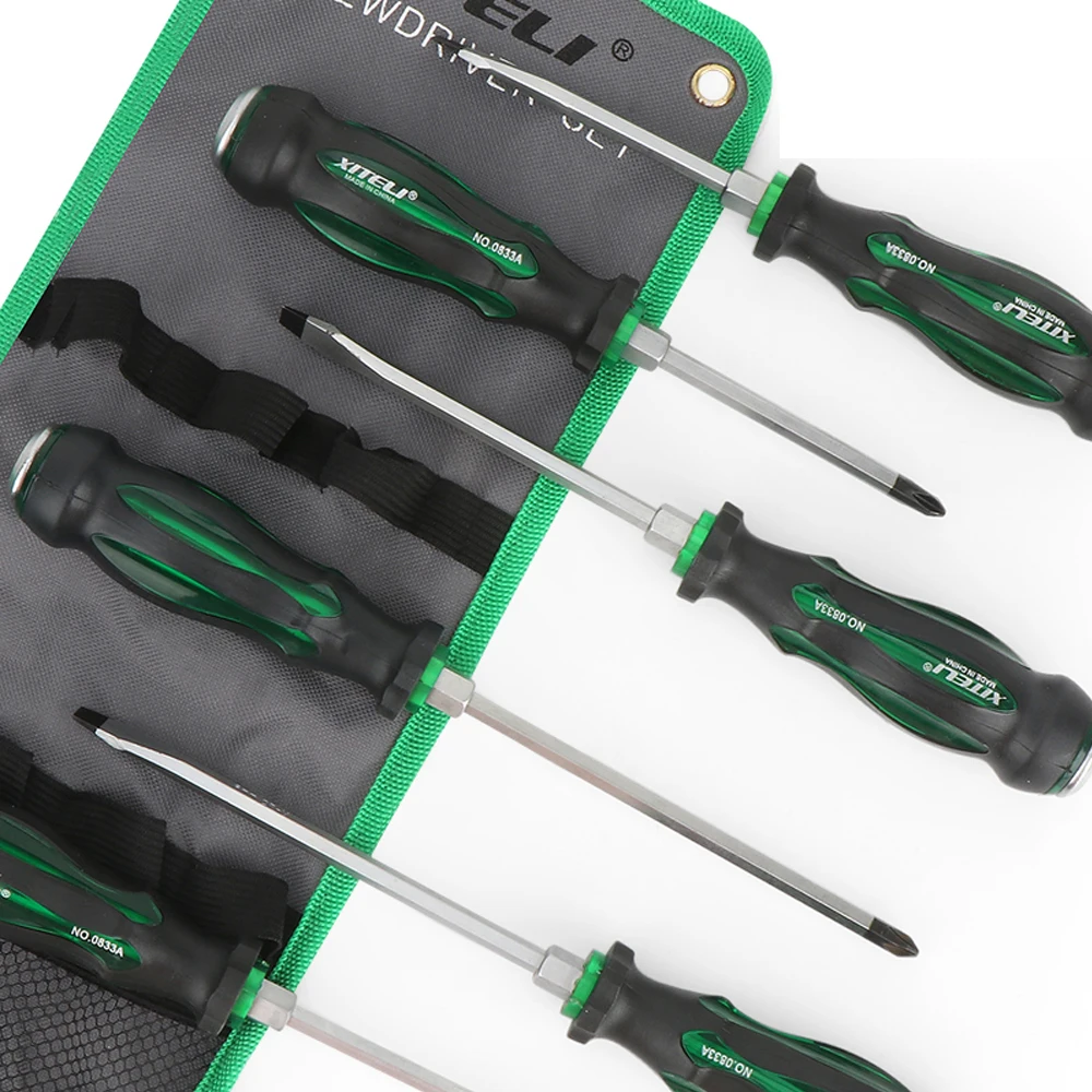 

6pcs High Quality Screwdriver Set with Slotted and Phillips Head for various types of work