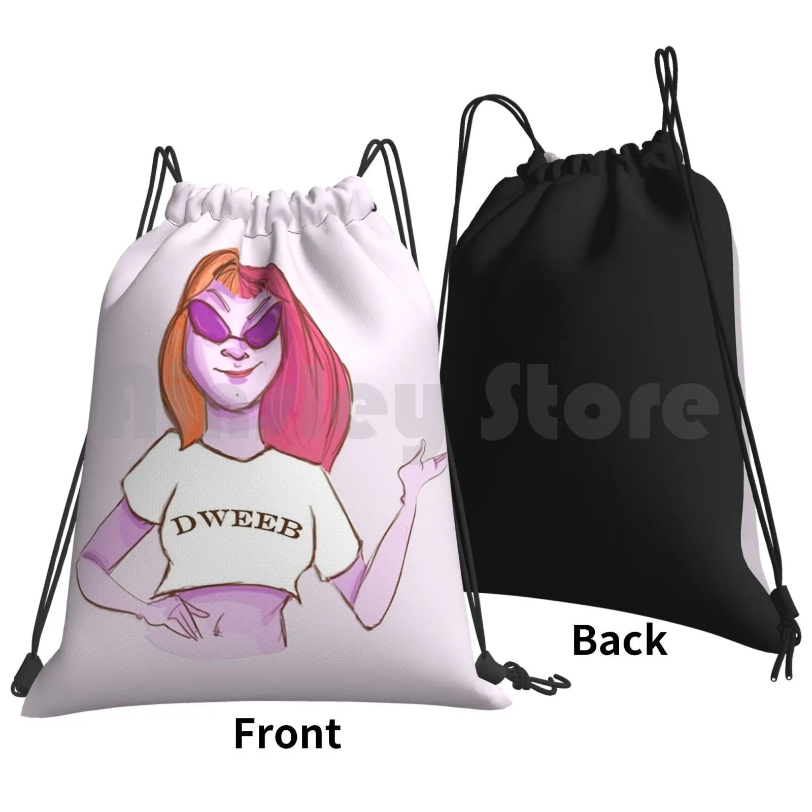 Dweeb Backpack Drawstring Bag Riding Climbing Gym Bag Hayley Williams Paramore Band Still Into You Singer Punk Pop Punk