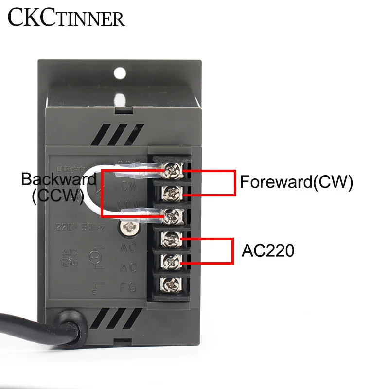 Controlador de velocidad del Motor AC 220V, regulador de punto hacia adelante y hacia atrás, 15/25/40/60/90/120/180/200/250/300 W