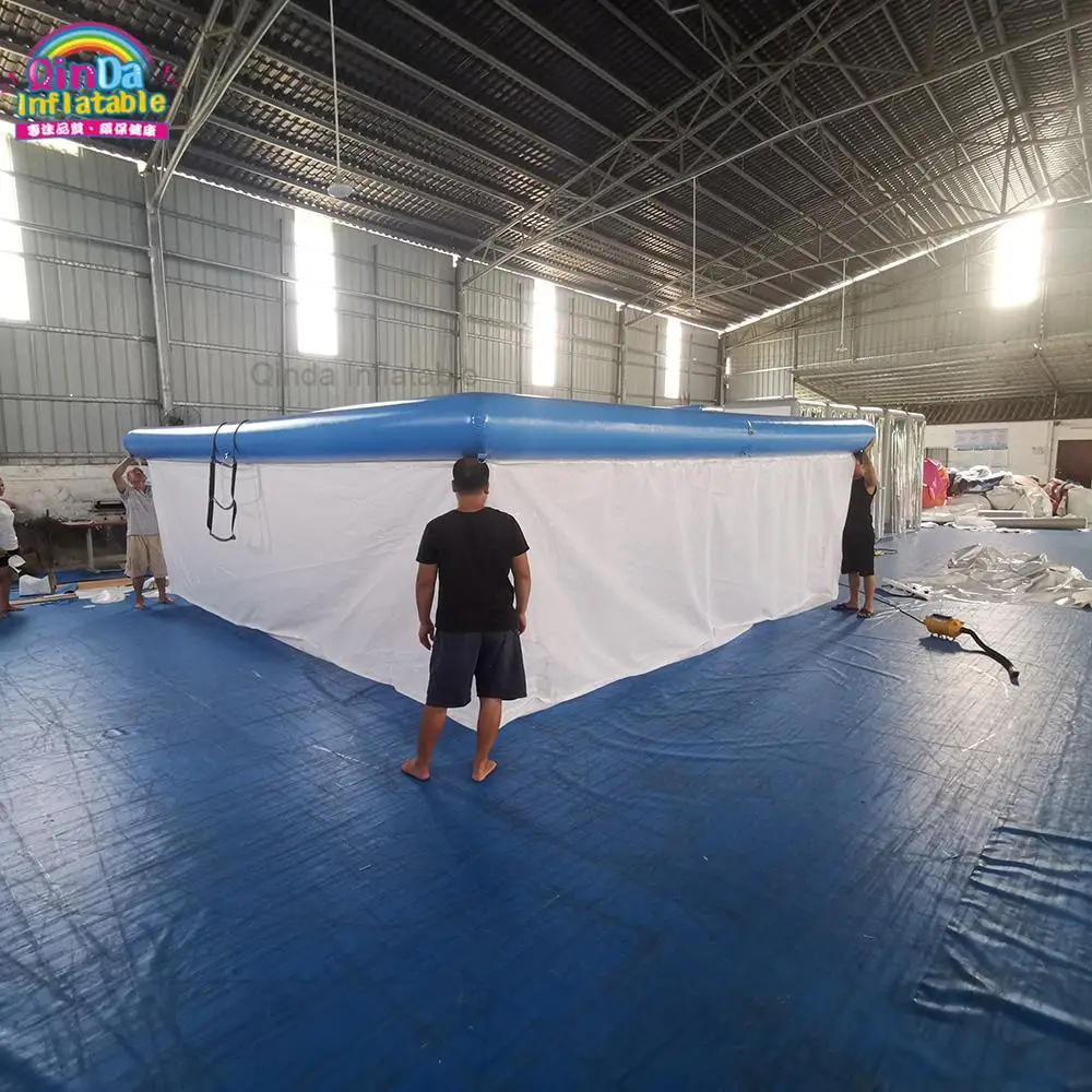

Inflatable Blue Adult Swimming Pool Inflatable Sea Pool For Yacht Boats Leisure
