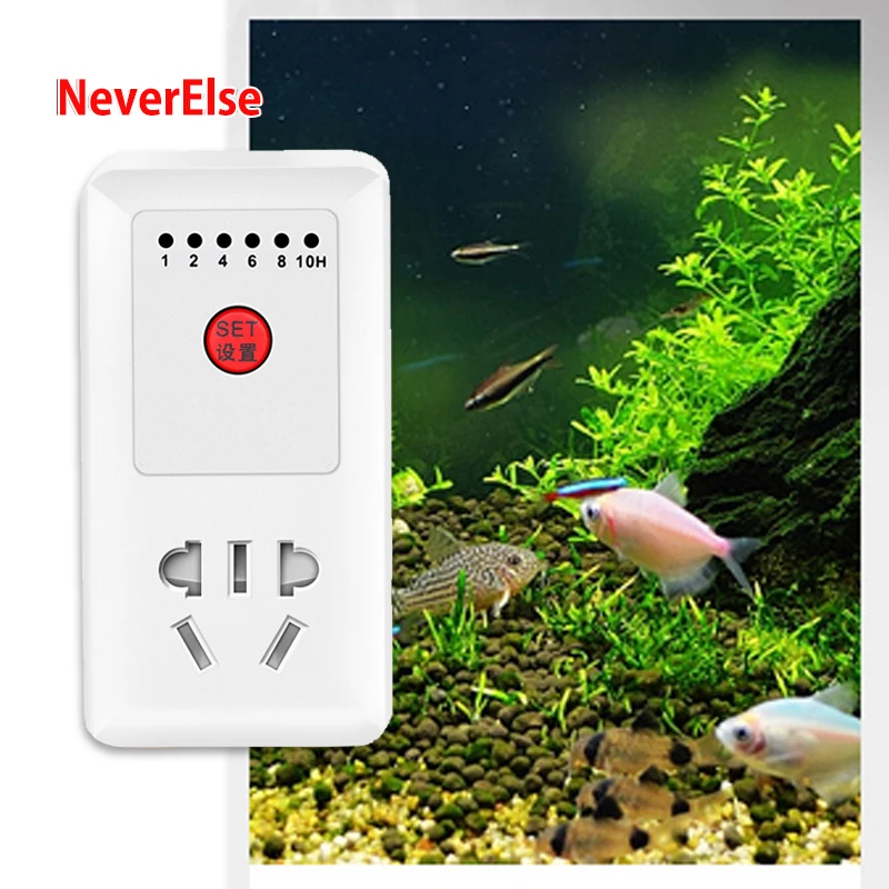 Aquarium Accessories Mechanical Timer 1h/2h/4h/6h Smart Automatic Fish Tank Switch Controller Socket Timing For Aquarium Filter