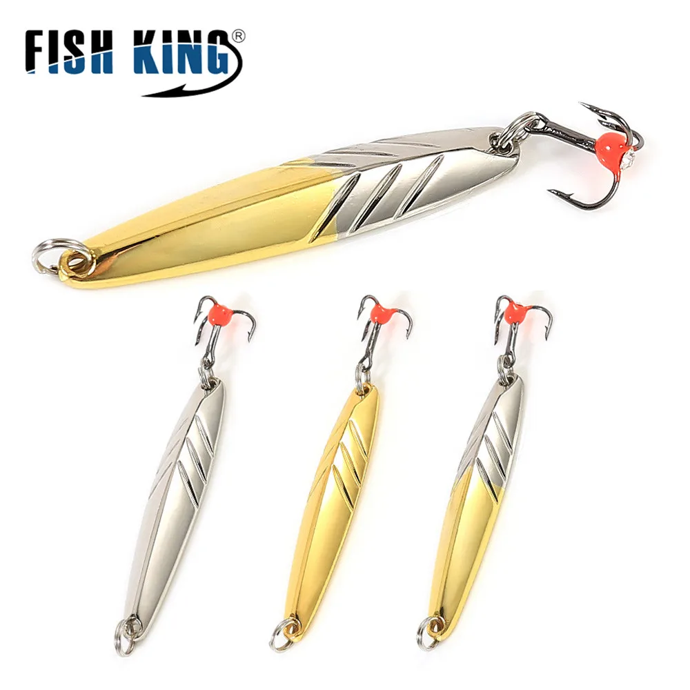 FISH KING 5/10/15g Jig Balancers For Winter Fishing Lure Hard Artificial Bait Metal Spoon Ice Fishing accessories Wobblers