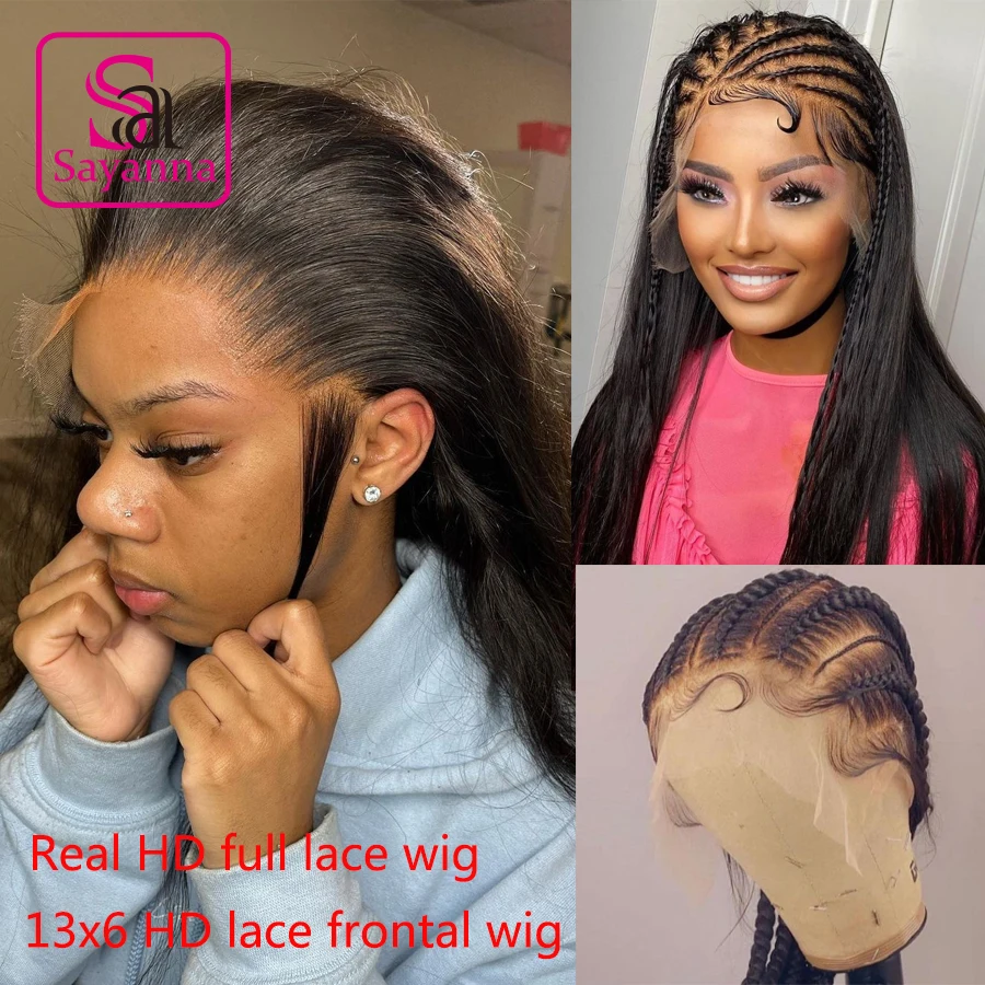 

Invisible Hd Full Lace Wig Straight Hd Lace Frontal Wig 13x6 Lace Front Human Hair Wigs For Women HD Lace Frontal Wig PrePlucked