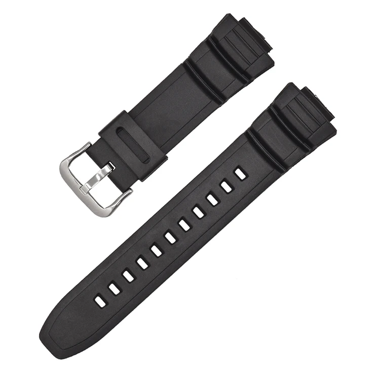 Rubber Watch Strap for Watchband MCW-100 Mcw110 W-S220 AE-2000W HDD-S100 16mm Resin Sport Waterproof TPU Watch Accessories