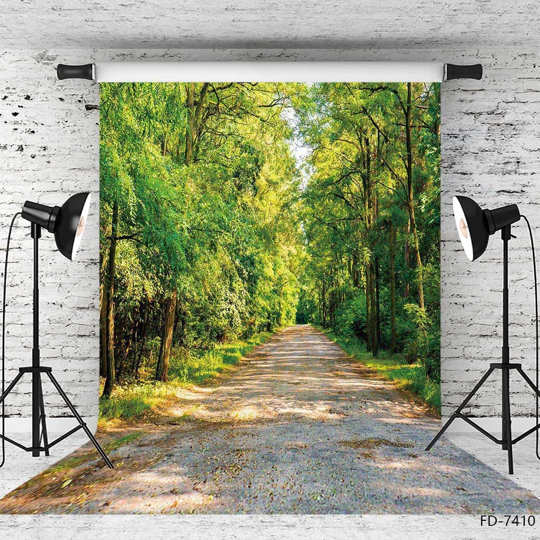 مسار مشمس في الغابة خلفيات التصوير الفوتوغرافي الصيفية خلفية مخصصة للحيوانات الأليفة لعبة الأطفال الطفل التقاط الصور استوديو الصور