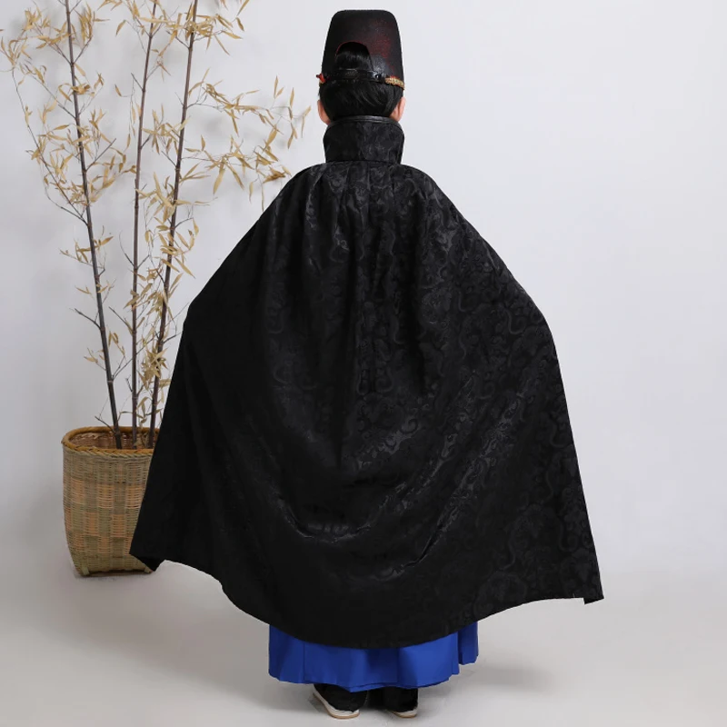 Boy Warrior Stage Robe Chinese Traditional  New Year Clothes Kids Tang Suit Performance Hanfu  Ming storm troopers Cosplay