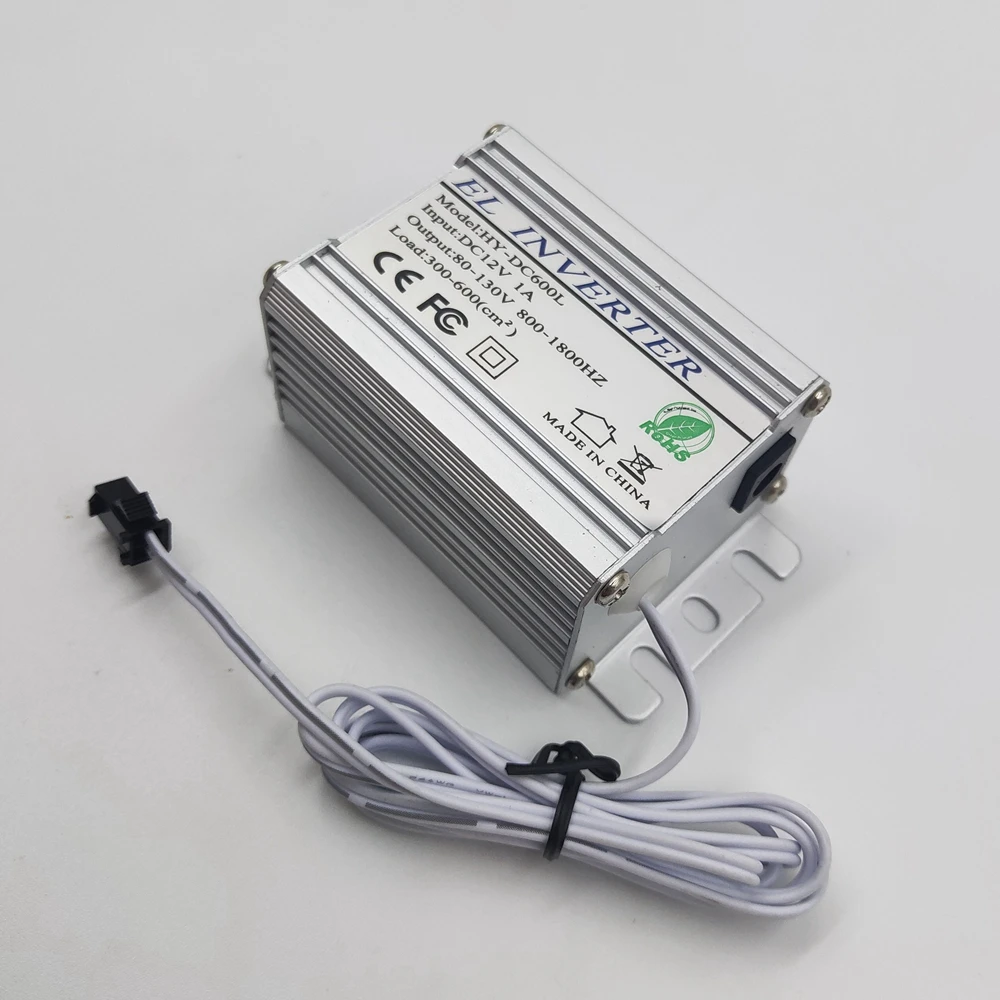 DC12V Power Supply Adapter Driver Controller Inverter For 20-50M El Wire Electroluminescent Light