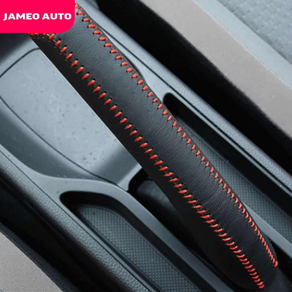 Car Gear Shift Collars for Honda Civic 2016-2019 Fit 2020 2021 Accord 2014 - 2019 Gear Shift Knob Leather Head Handbrake Cover