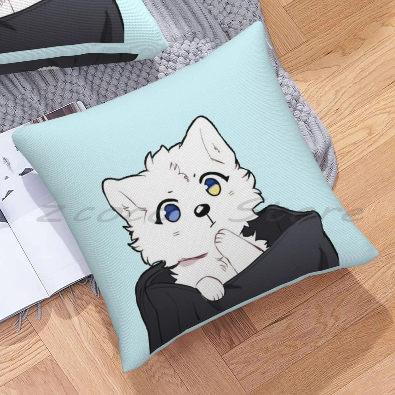 Pocket Pup Personalized Diy Pattern Plush Linen Velvet Comfortable Pillow Case Webtoons Lumine Webtoon Puppy Cute Anime Lumine