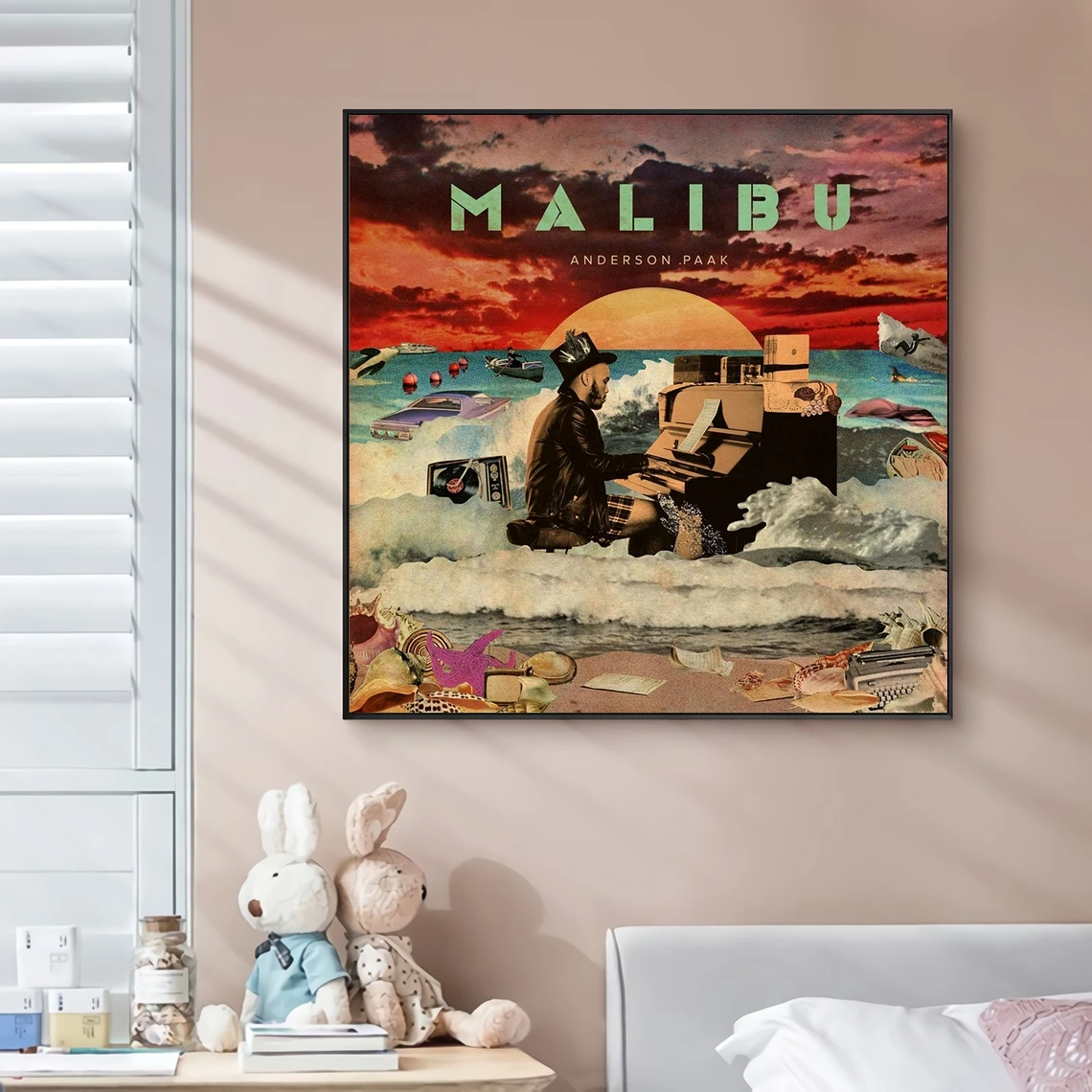 Anderson Paak Malibu Music Album Cover Canvas Poster Rap Star Pop Singer Wall Painting Art Decoration (No Frame)