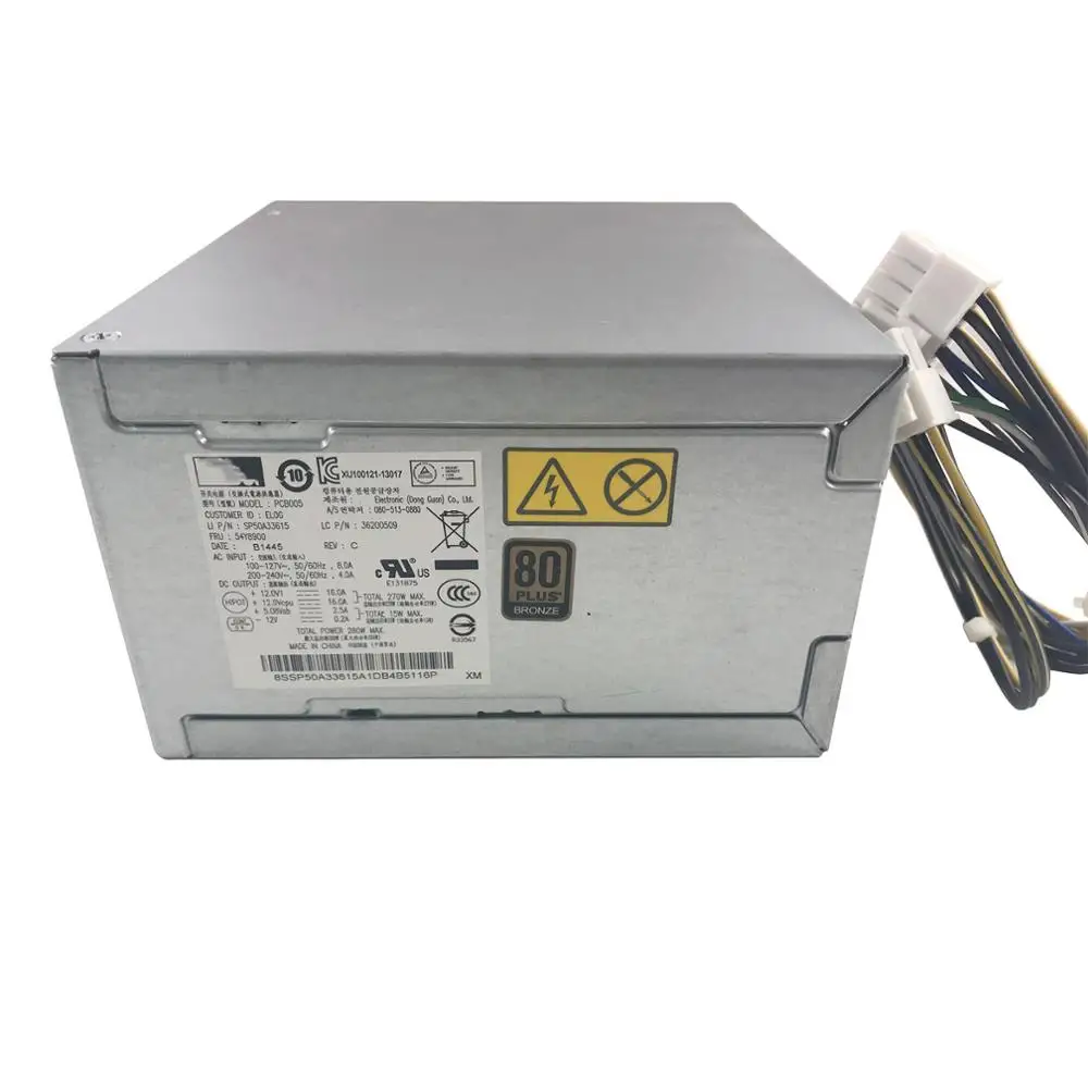 14pin 280W Server Power Supply 54Y8877 54Y8851 54Y8900 54Y8902 PS-4281-02 Desktop ATX 14pin Power Supply 36200509 M73 M83