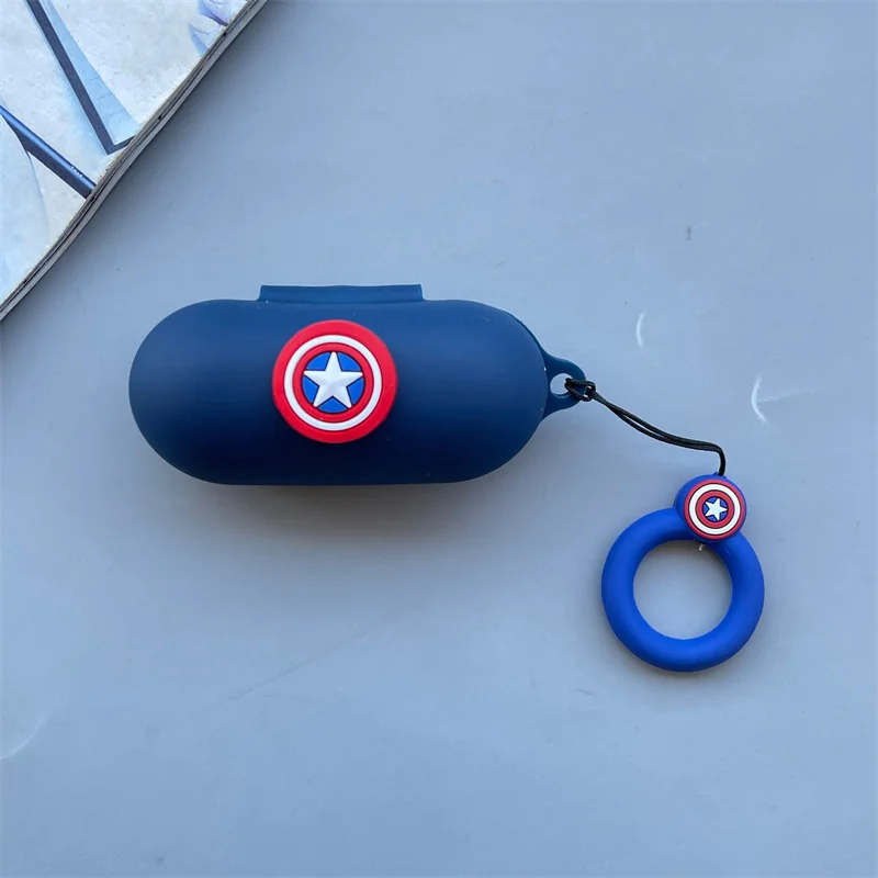 جراب هاتف أذن كارتوني أعجوبة لسوني ، غطاء واقي سماعة رأس بلوتوث سيليكون ناعم مع حبل