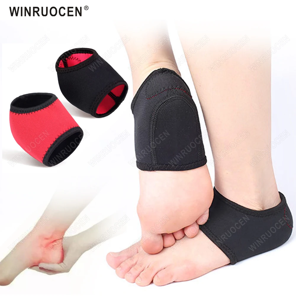 

WINRUOCEN Heel Pad Pain Relief for Plantar Fasciitis Sock Worn in Shoes Thin Heel Spur Foot Skin Care Protectors Heel Sleeves