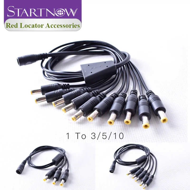 Laser Locator Power Supply Adapter EU AU UK 5V DC Power Cord Splitter For Laser Module Positioning LED Strip Security Camera