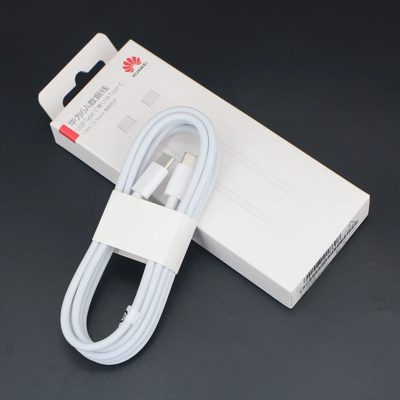 Oryginalny kabel USB Type-C do Type-C Huawei Matebook o długości 1.8m/1m, szybki kabel do transmisji danych 6A, kompatybilny z telefonami Huawei P50, P60, P70 Pro, Mate40 Pro — zdjęcie produktu 3