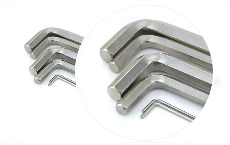 HARFINGTON Sechskantschlüssel-Set - 10 X 3/8 Zoll, L-Form, Chrom-Vanadium-Stahl, Schwarz
