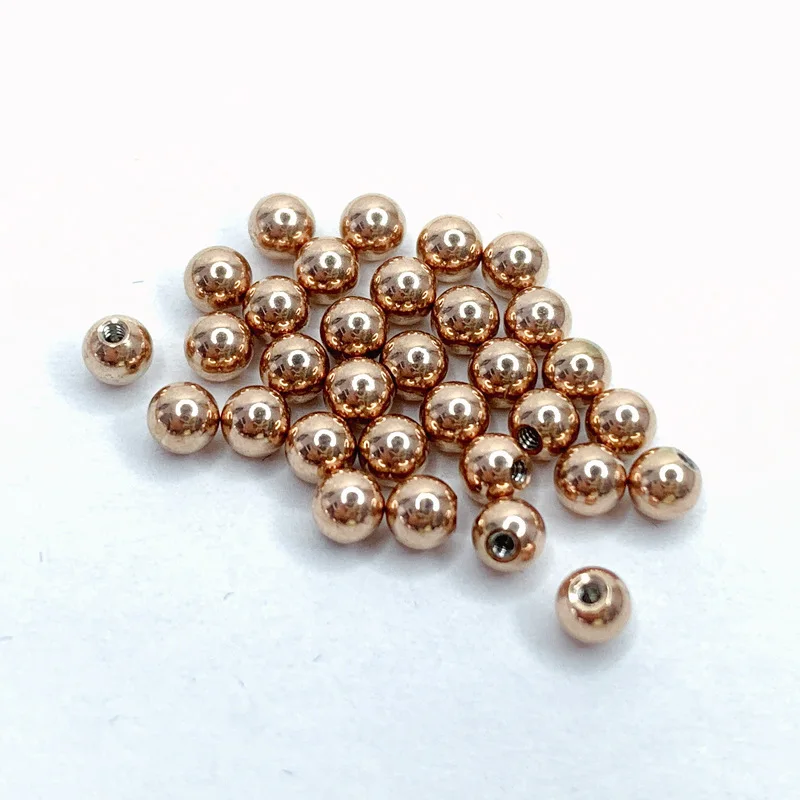 10pcs 16g/20g x 3mm/4mm Stainless Steel Screw Ball Beads For Cartilage Helix Tragus Ear Piercing Earring Accessories