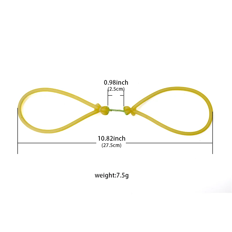 Catapulte en caoutchouc naturel traditionnel pour la pêche au lance-pierre, bandes de caoutchouc rondes pour le tir, sports de plein air, accessoires de fléchettes de poisson, nouveau