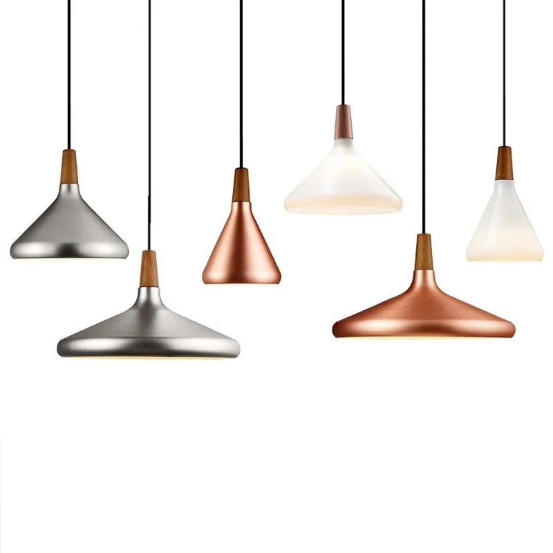 

Nordic Retro Pendant Lights Modern Led Pendant Lamps Copper Hanglamp Aluminum luminaria for living room kitchen light fixtures