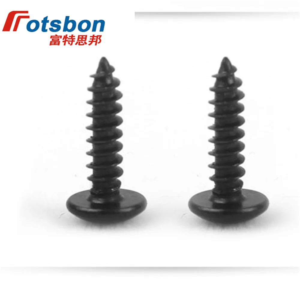 M3/M4/M5 Cross Recessed Truss Head Tapping Screws Large Flat Round Black Screw Vis Tornillos Parafuso Phillips Plaine JIS B1122