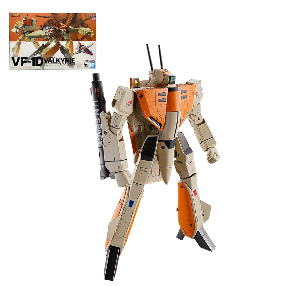 

BANDAI DX Super Alloy Soul VF-1D U.N.Spacy Valkyrie Fan Racer Special Macross Series Action Figure Model Kids Assembly Toy Robot