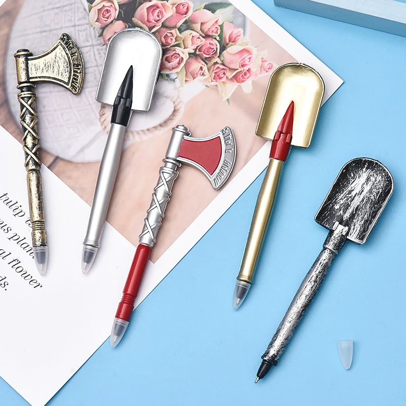 Ellen Brook 1 PCS Personality Axe Shovel Tools Korean Stationery Creative Ballpoint Pens Quality Pen Caneta Writing Pen