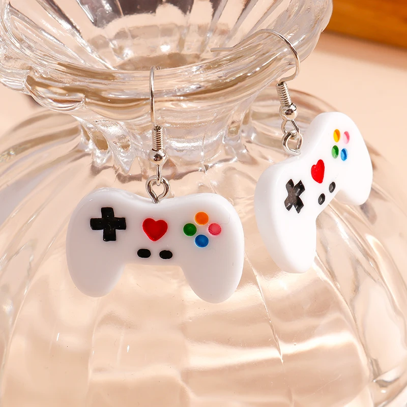 Funny Game Console Controller Earrings for Women Mini Cute Handle Dangles Earring Creative Jewelry Gift Game Girl Welfare
