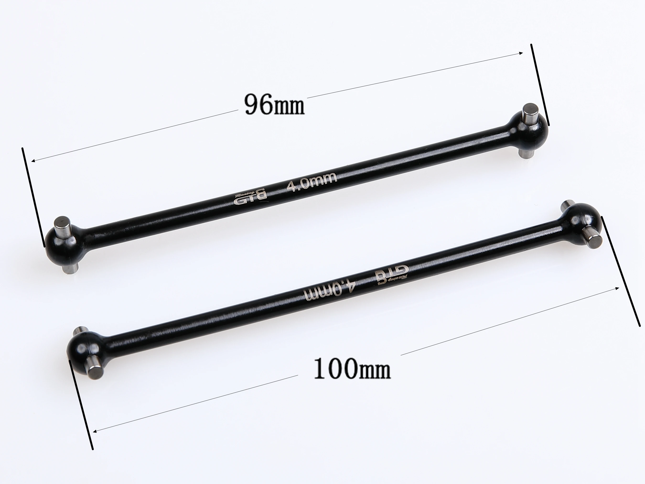 GTB Steel Metal Front + Rear Center Drive Shaft Axle Bone Sets for 1/8 RC Car TLR Race LOSI 8IGHT XE 4WD