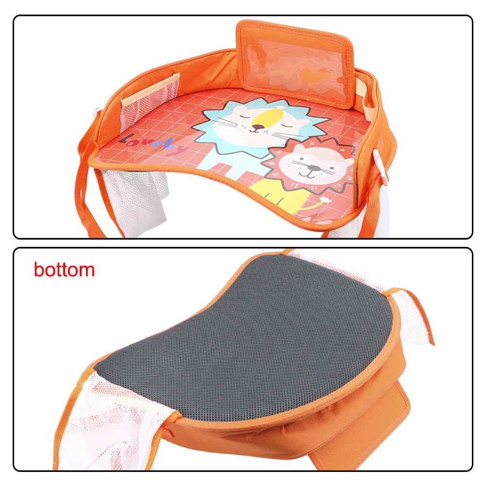 Waterproof Car Safety Seat Tray Drink Holder Kids Toys Infant Children Mini Table Baby Fence Storage Interior Accessories