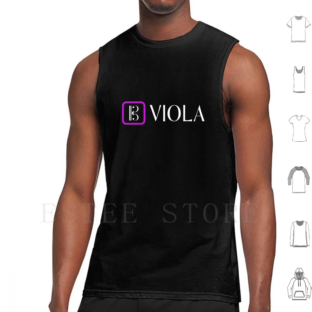 Viola : Alto Clef ( Purple ) Tank Tops Vest Alto Bow Bowed Clef Instrument Music Musical Musician Orchestra Orchestral